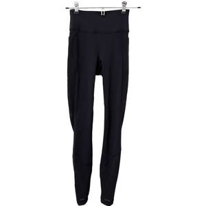 LULULEMON Mesh Lined Leggings in Black Sz‎ 2